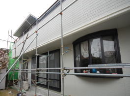 施工事例　横浜市 H様邸　外壁塗装工事　施工後外壁